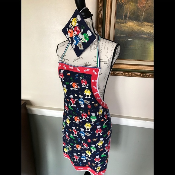 Rare Vintage M&M’s Apron& Matching Magnetic Holder🔴FINAL SALE - Picture 4 of 12